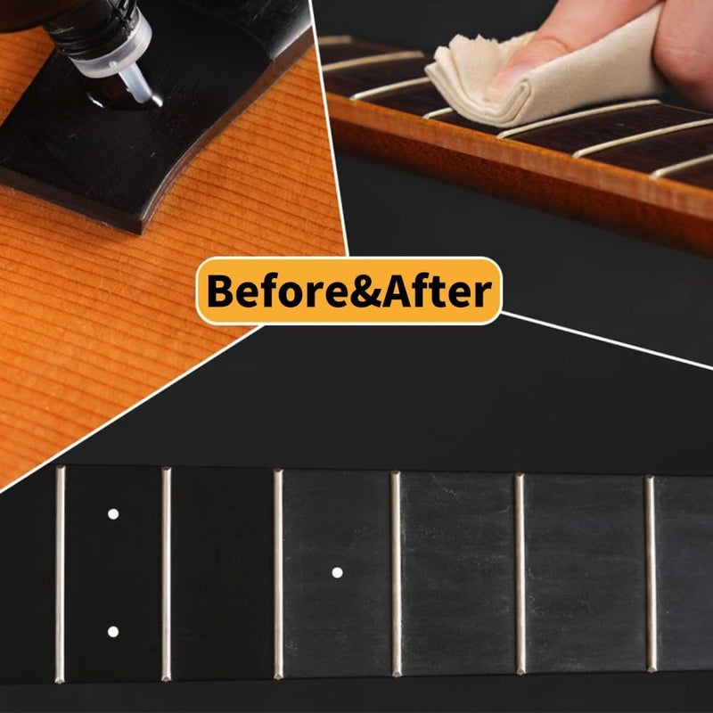 Dowite Guitar Fretboard Lemon Oil 3.5 OZ(100ml) | Natural Fingerboard Cleaner & Conditioner | Rosewood, Ebony & Maple Wood Care | Restores Shine, Prevents Drying & Cracking | Guitar Maintenance Oil - Image 4